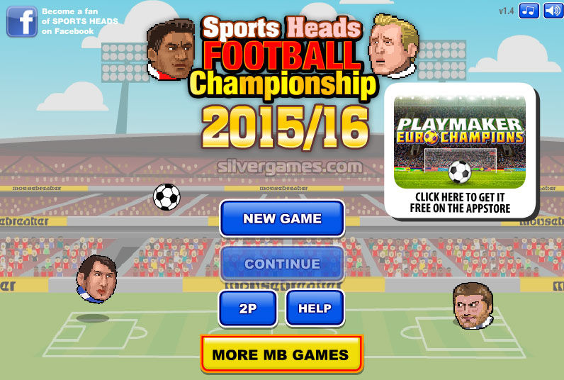 Sports Heads: Football Championship 2015/16 (Browser/Flash