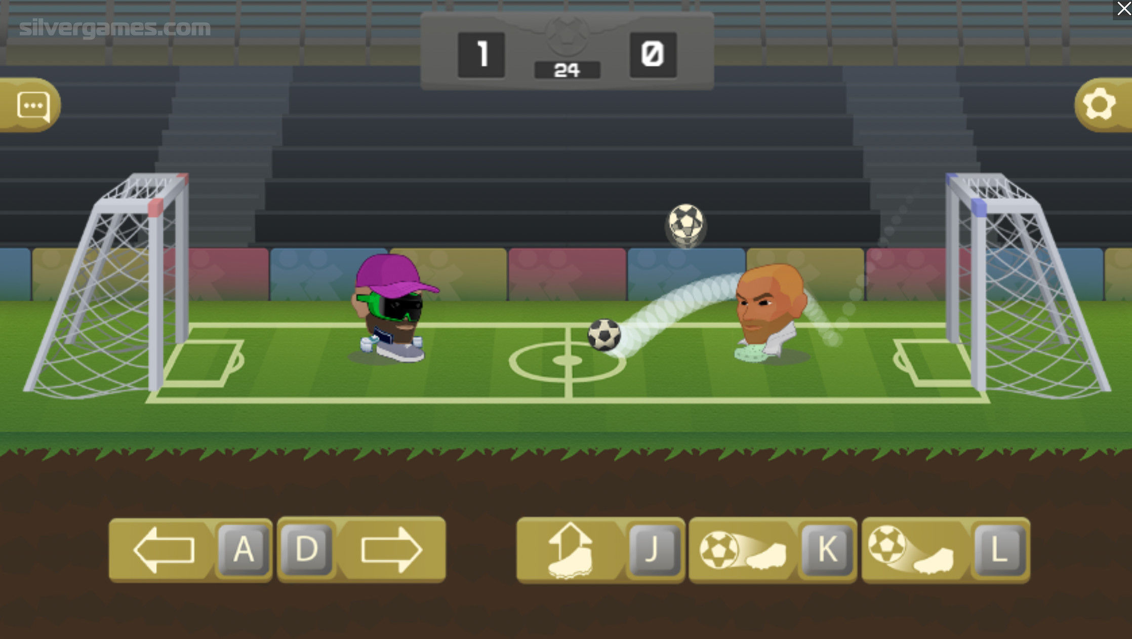 2 Player Head Football - Play Online on SilverGames 🕹️