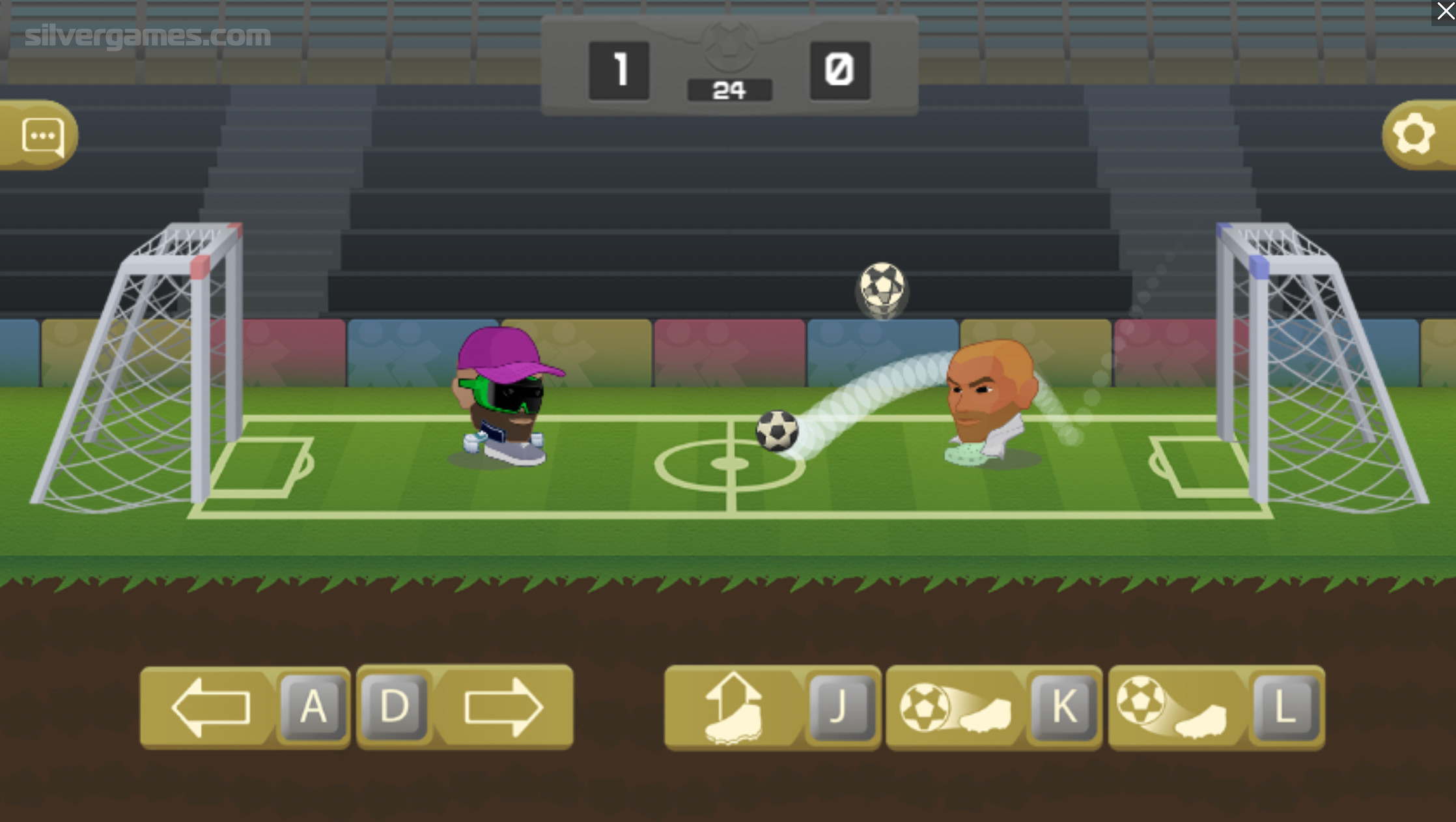 Football Heads - Играйте Онлайн на SilverGames 🕹️