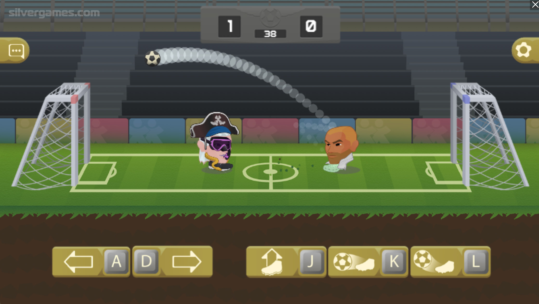 Football Heads - Играйте Онлайн на SilverGames 🕹️