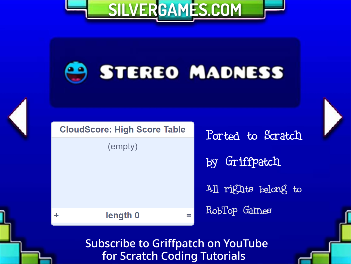 Geometry Dash Scratch SilverGames 