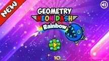 Geometry Neon Dash Rainbow: Menu