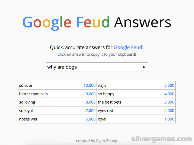 Doodle - Google Feud in english