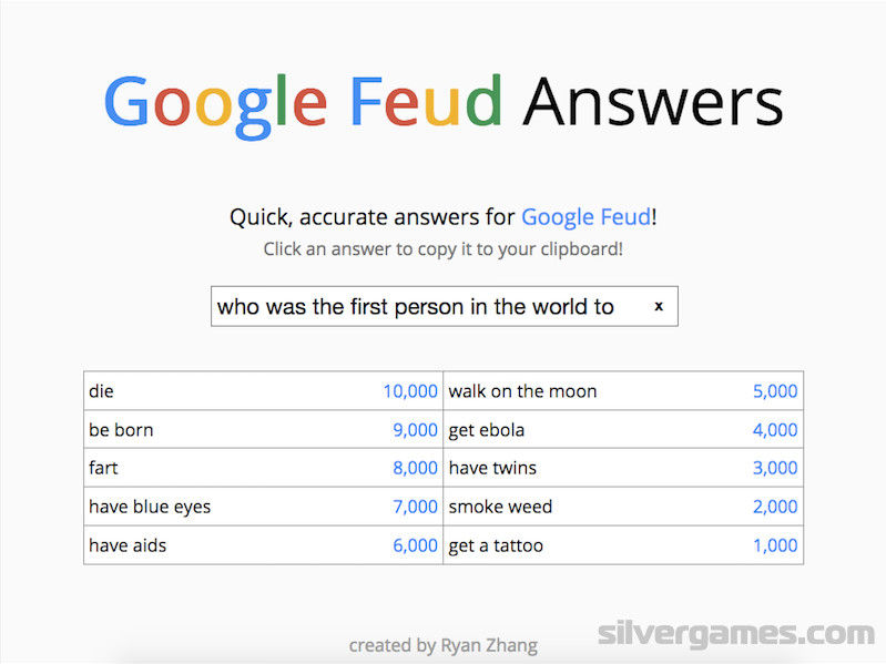 Googlefeud.games Google Feud (Random I People Culture (Questions