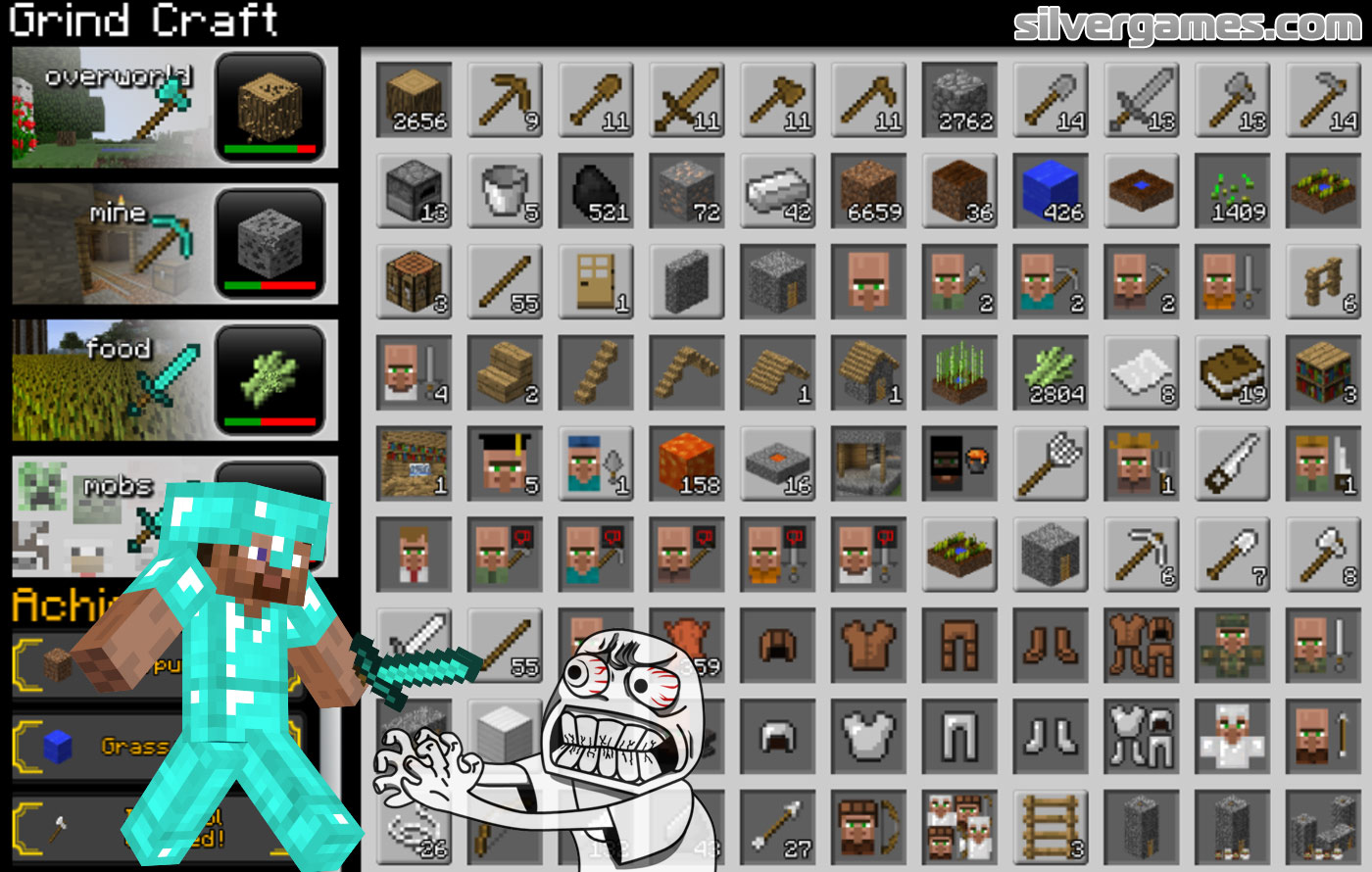 Play GrindCraft Crazy Games  Grindcraft Online - Grindcraft - Medium