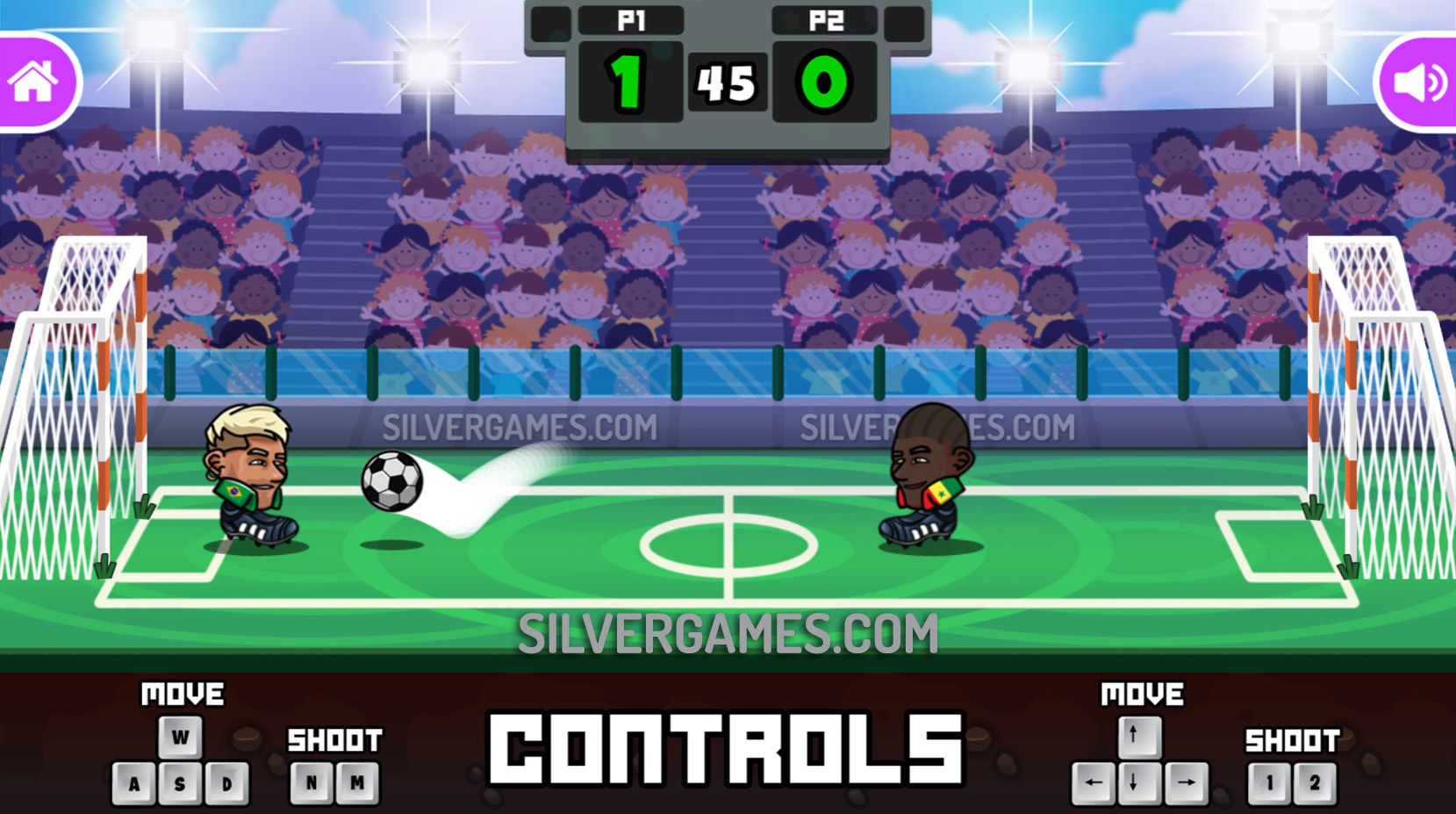 Head Soccer - Играйте Онлайн на SilverGames 🕹️