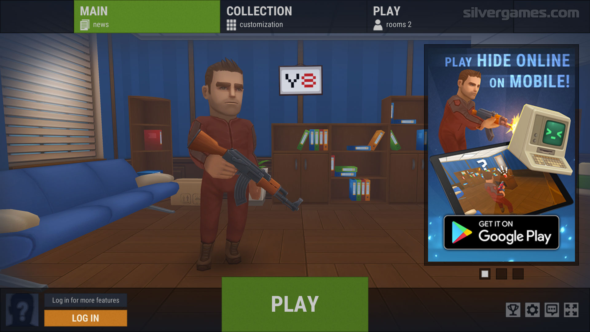 Y8 GAMES TO PLAY - Hide Online Multiplayer on Y8.COM - video