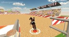 Espectáculo De Salto De Caballo Modelo 3d: Horse Jumping