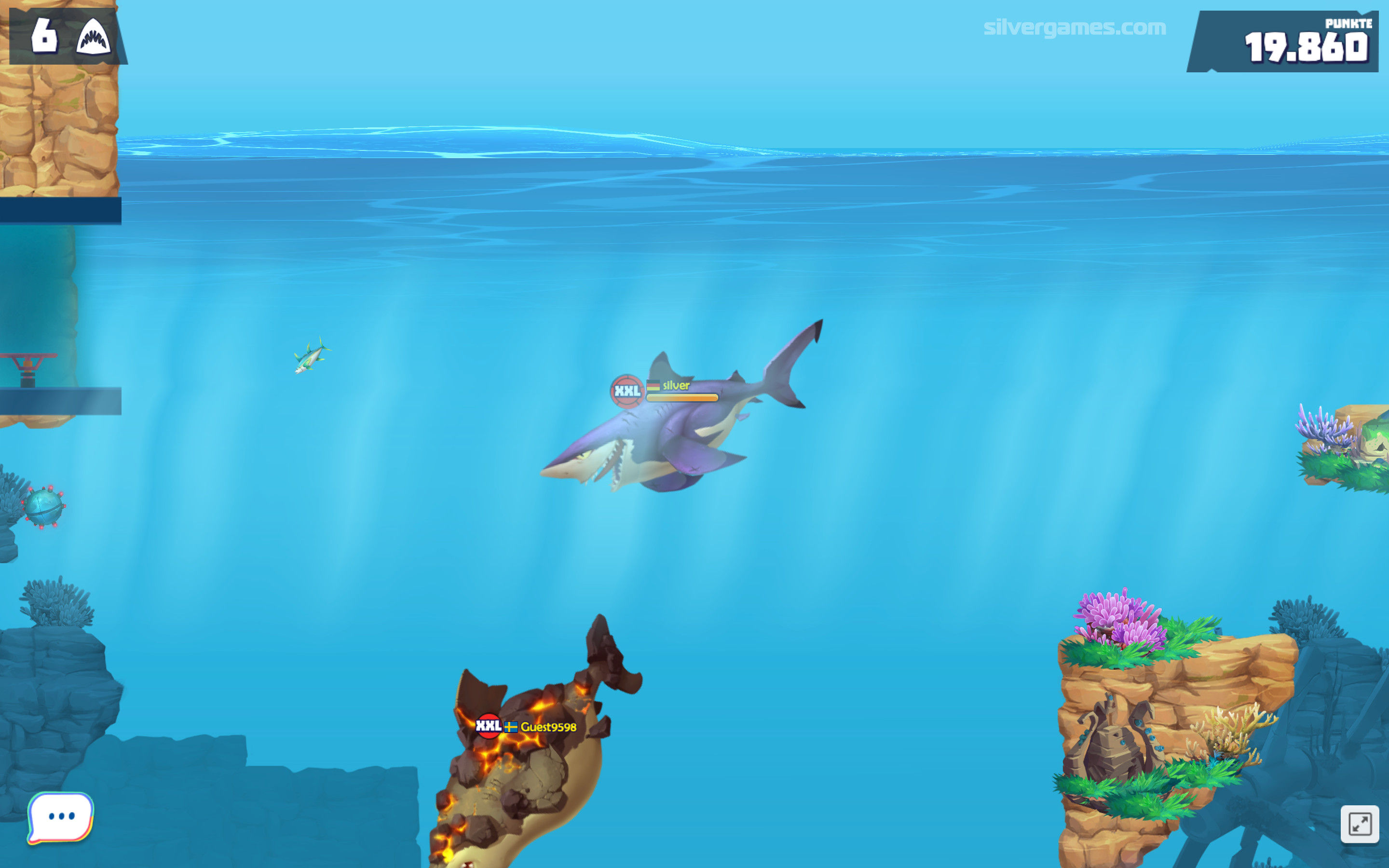 Hungry Shark Arena 🕹️ Two Player Games