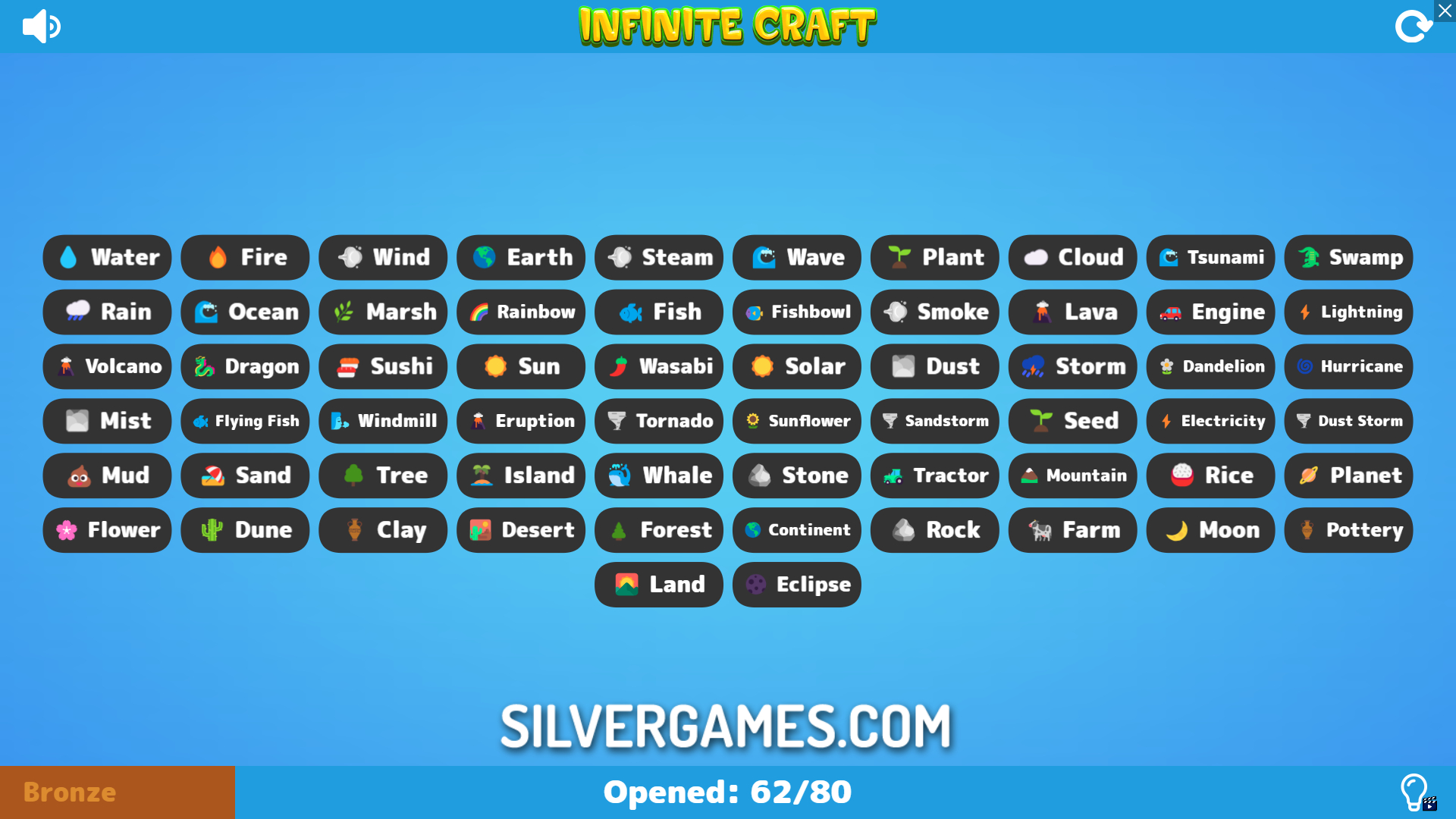 Infinite Craft Play Online On SilverGames 