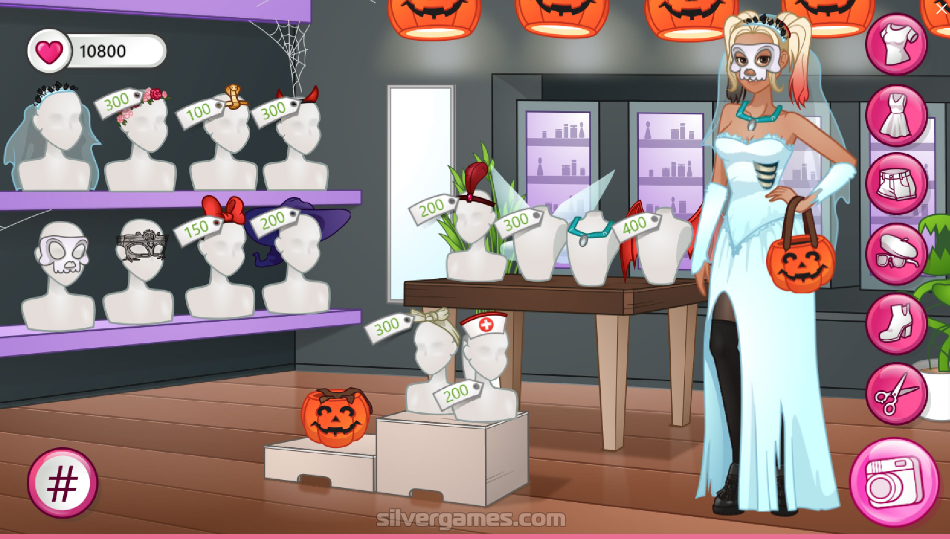 Instagirls Dress Up Halloween - Играйте Онлайн на SilverGames 🕹️