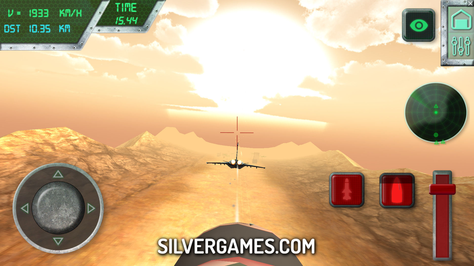 Jet Fighter Airplane Racing - Играйте Онлайн на SilverGames 🕹️