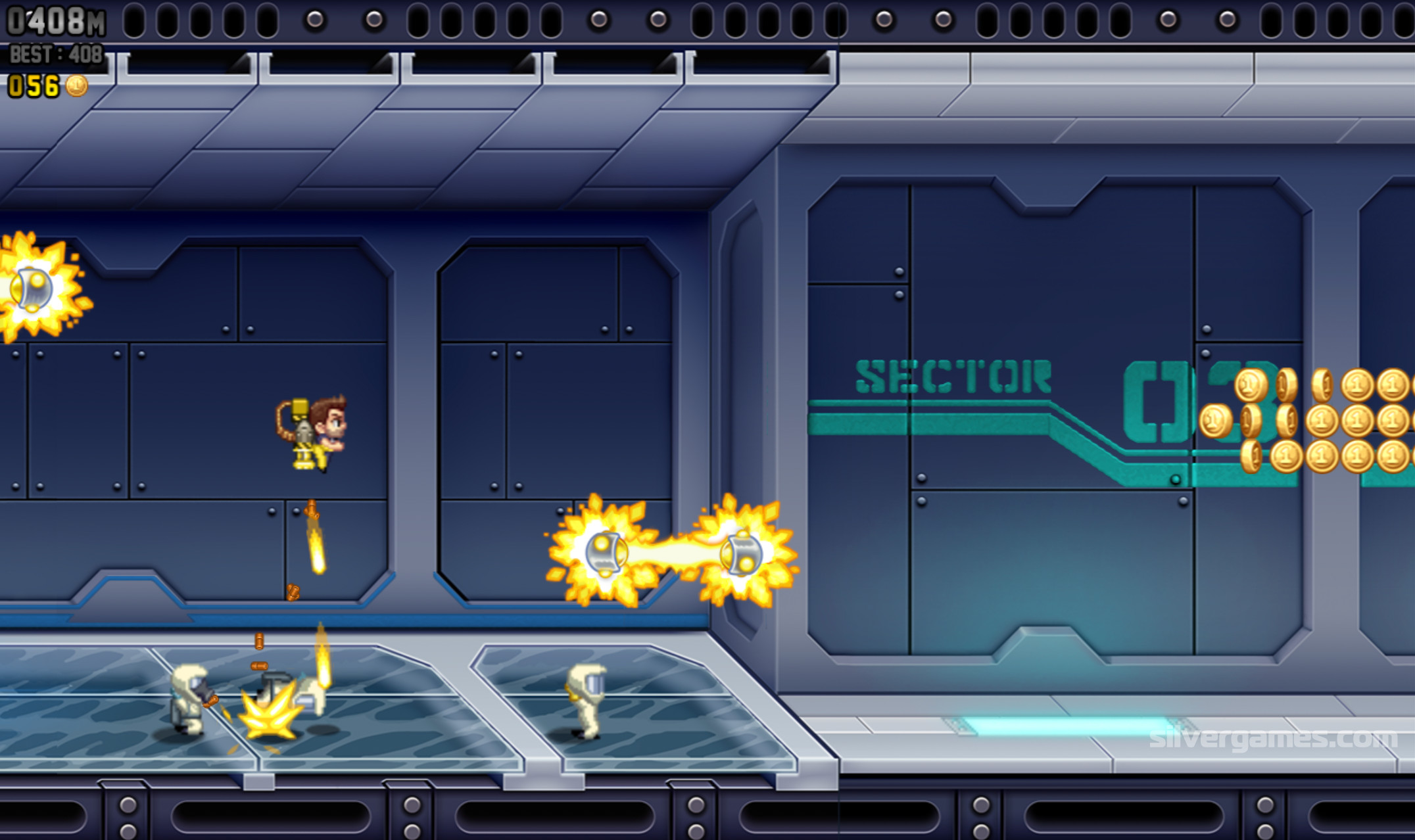 Jetpack Joyride - Играйте Онлайн на SilverGames 🕹️