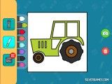 Ngjyrosje Për Fëmijë: Tractor