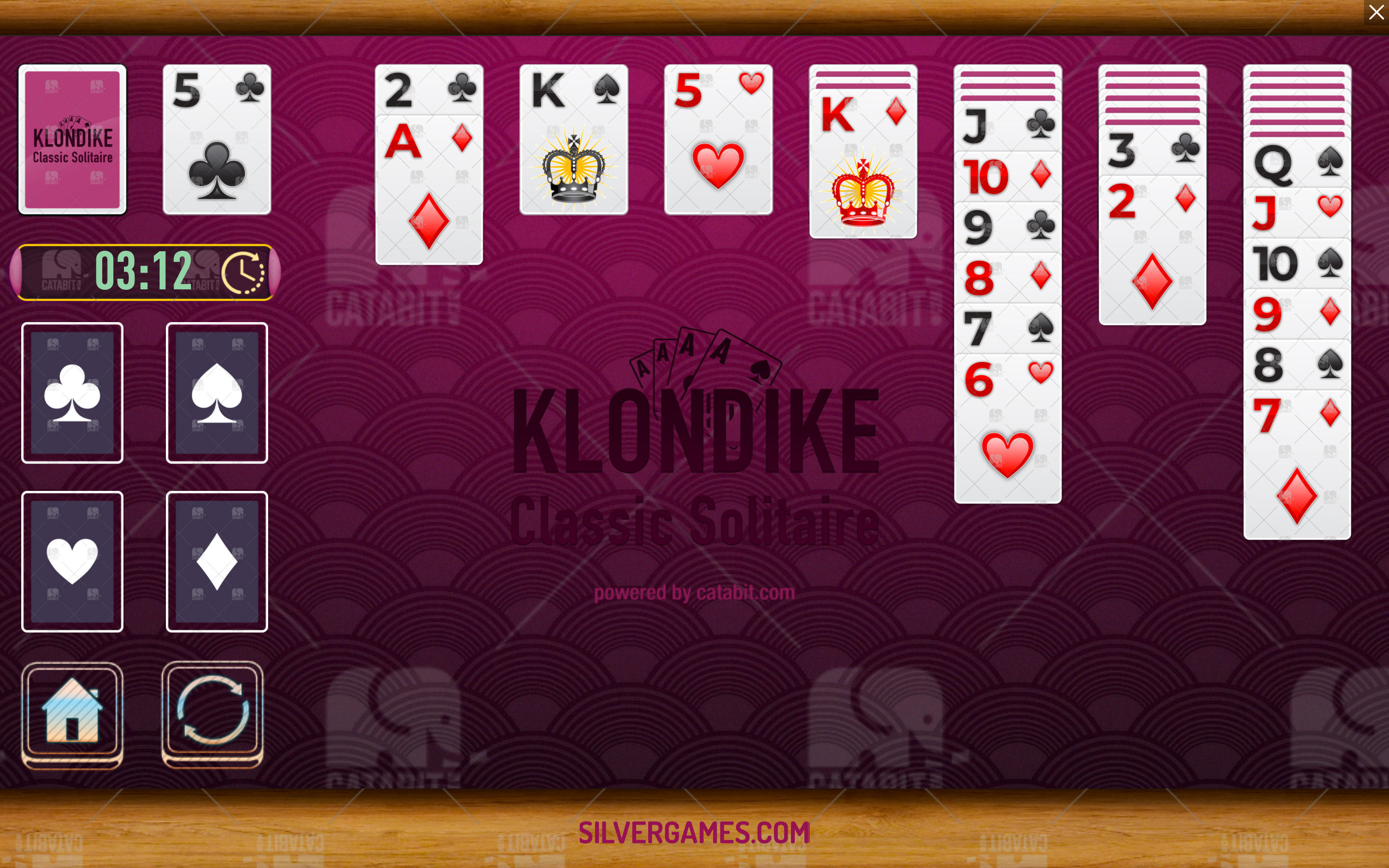 play solitaire klondike turn one