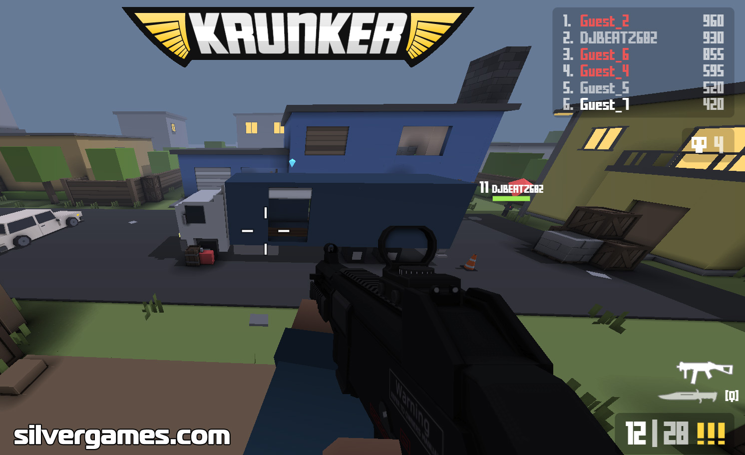 Krunker - Играйте Онлайн на SilverGames 🕹️