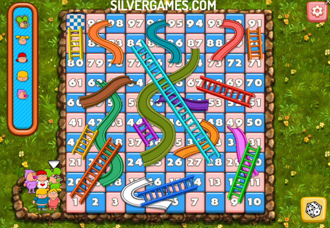 Snakes and Ladders Multiplayer - Jogue Online em SilverGames 🕹