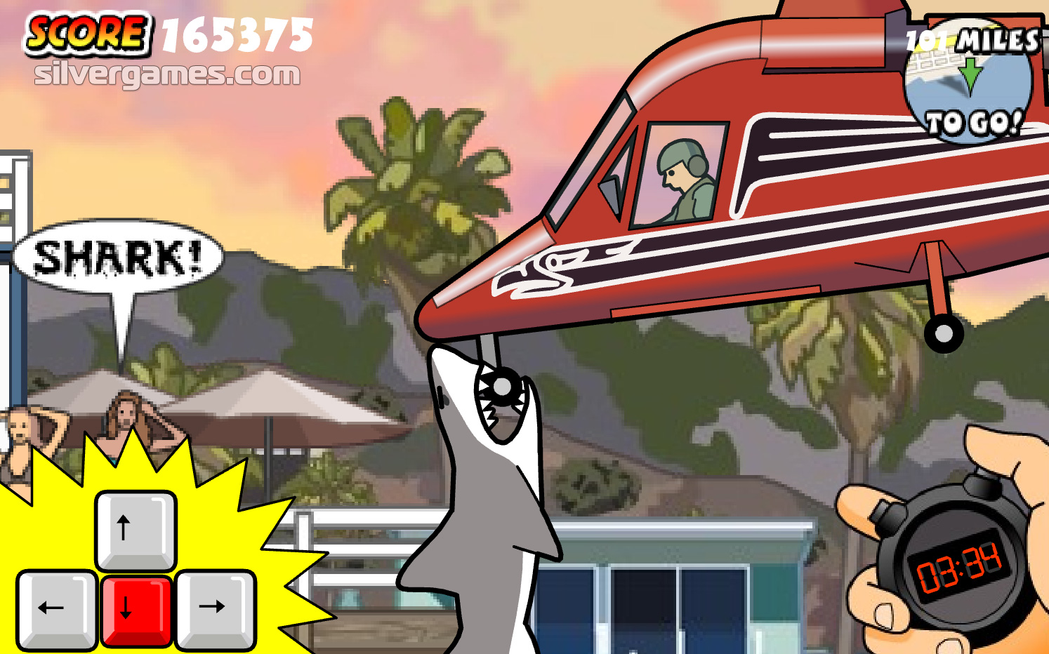 Miami Shark Flash Game - The Shark Menace Takes a Trip to Miami