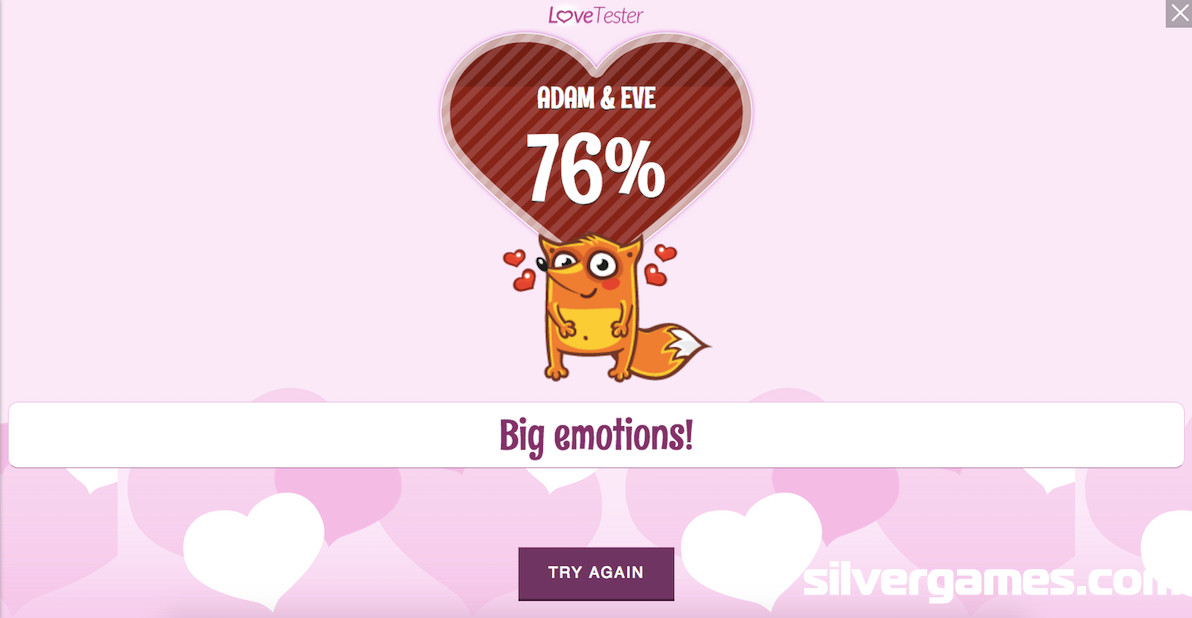 Eve's love. Тест на любимую игру. Love Tester.