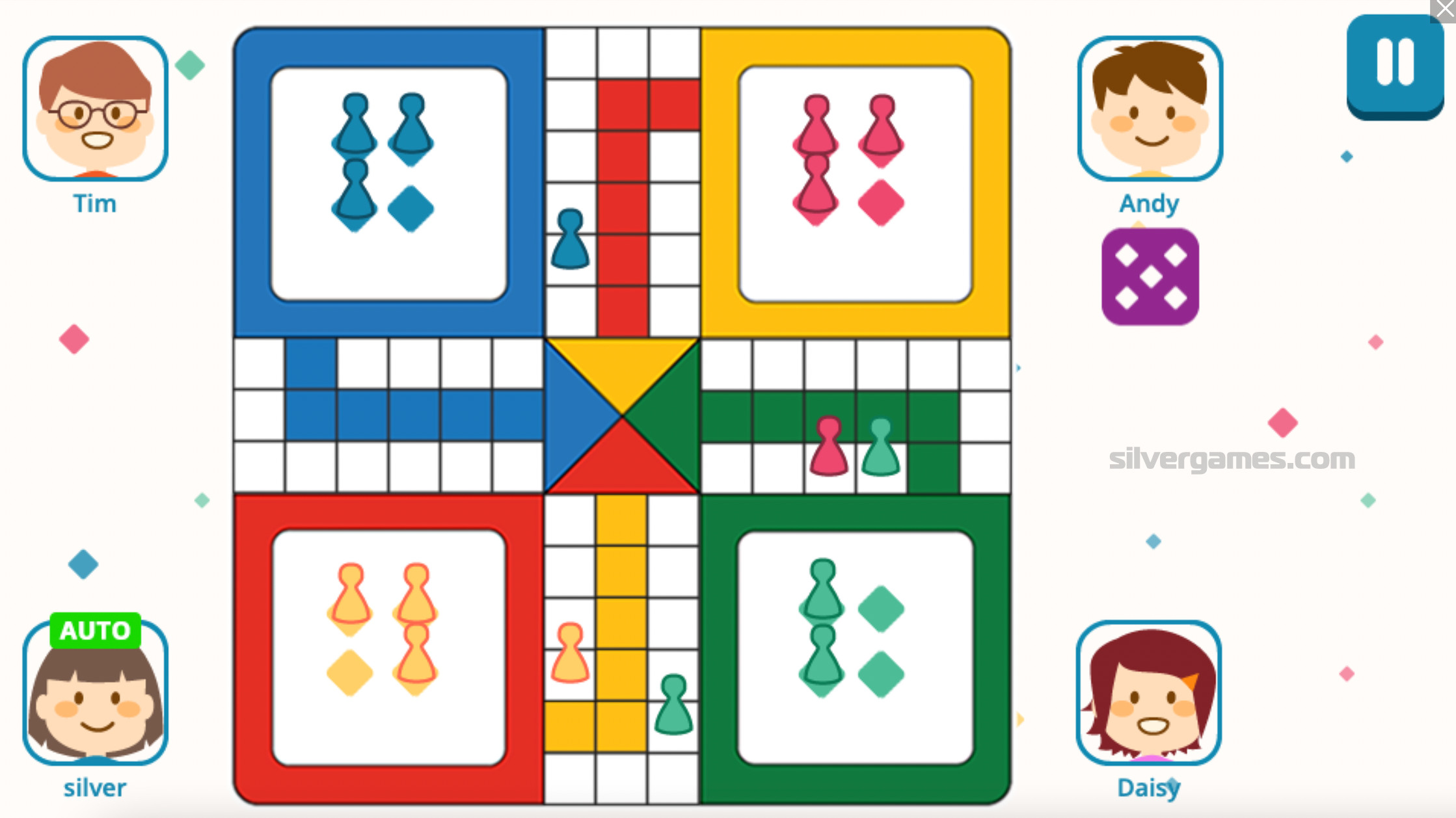 Ludo com amigos - Jogue Online em SilverGames 🕹️