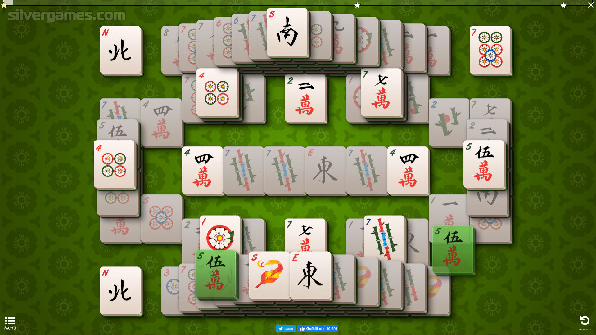 Mahjong Deluxe - Jogue Online em SilverGames 🕹