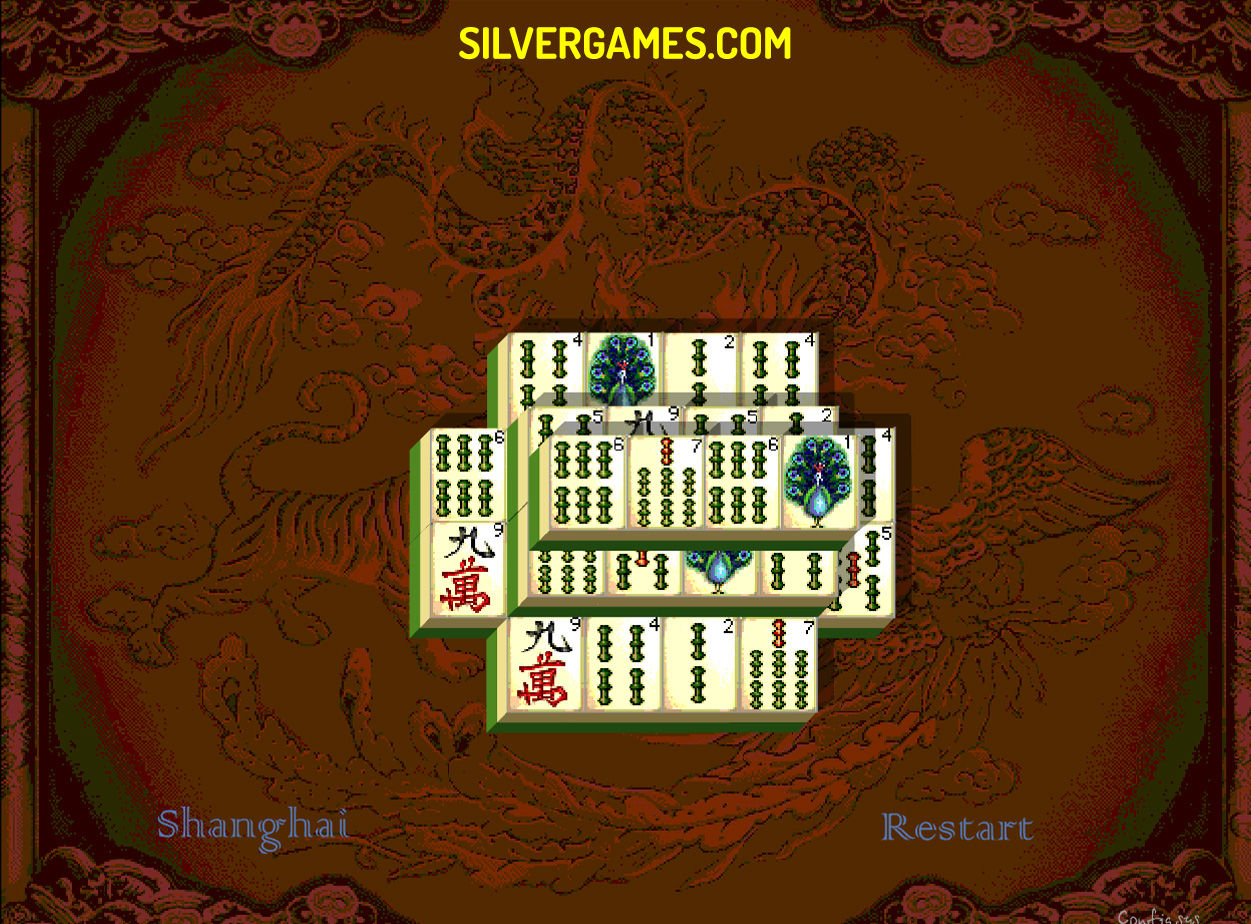 Игра шанхайский маджонг во весь экран