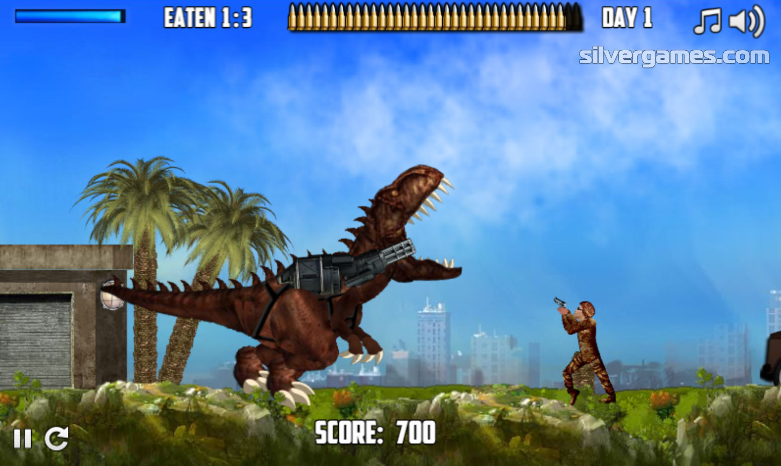 Dinosaur Run - Play Online on SilverGames 🕹