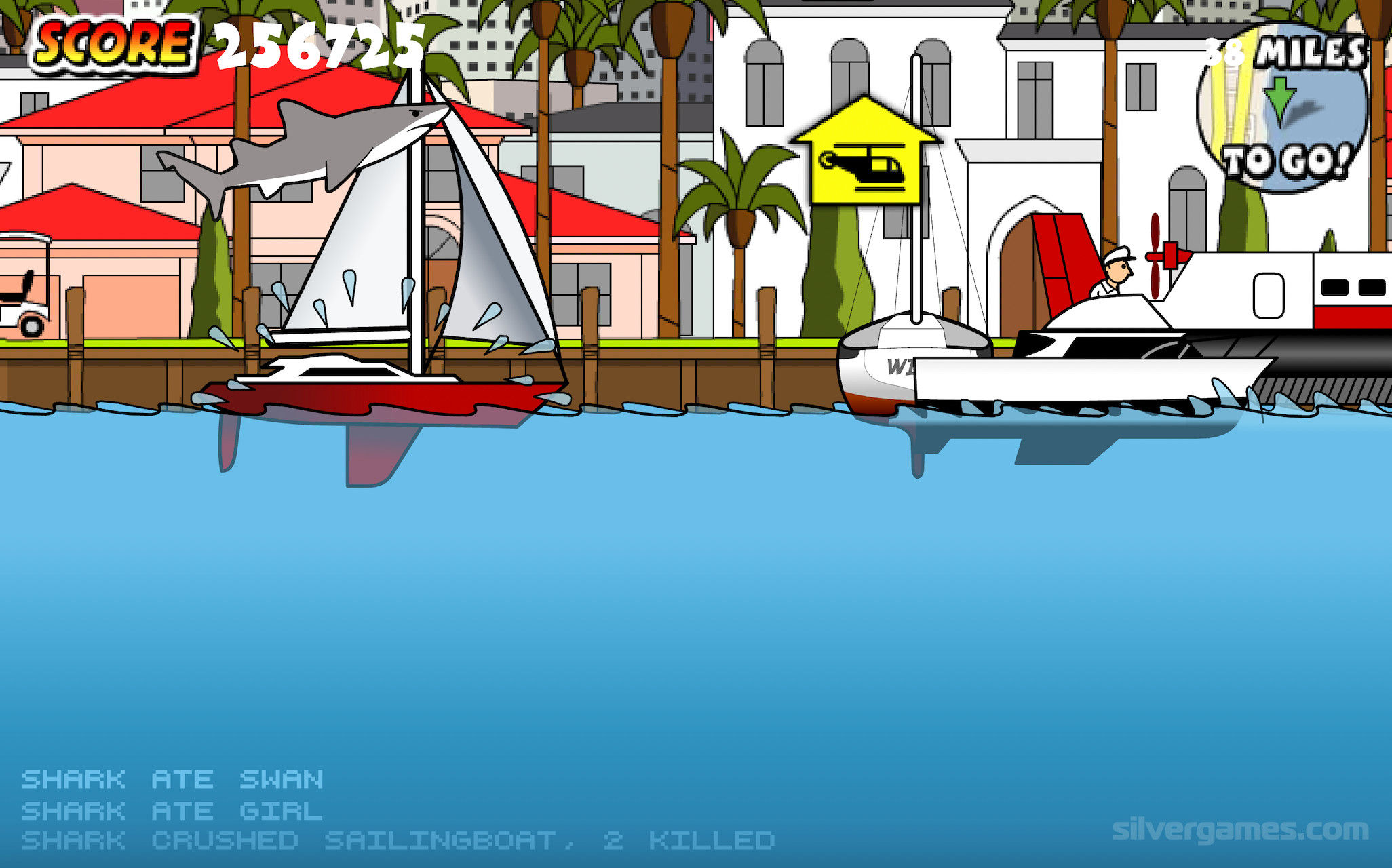 Miami Shark Flash Game - The Shark Menace Takes a Trip to Miami