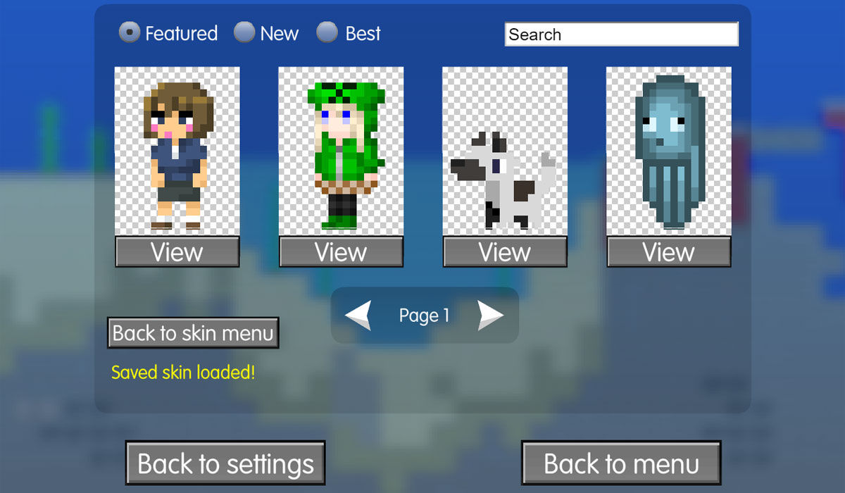 2D Minecraft - Mine Blocks 1.26 - Skins and Minecarts 