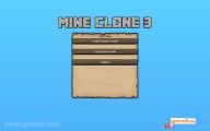 Mine Clone 3: Menu