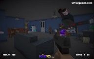 Mineworld Horror Mansion: Gameplay Shooting Blocky World
