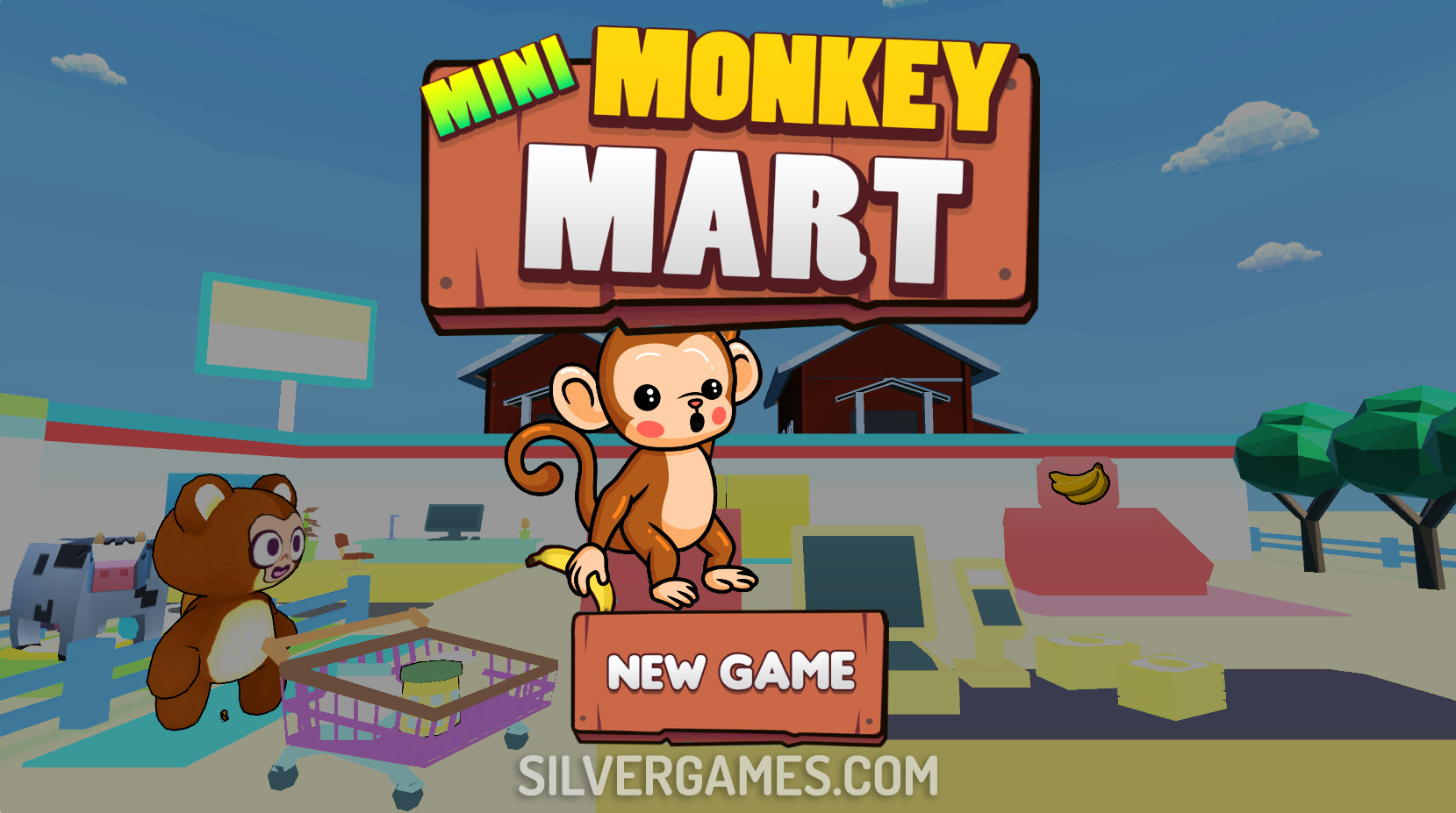 Mini Monkey Mart - Играйте Онлайн на SilverGames 🕹️