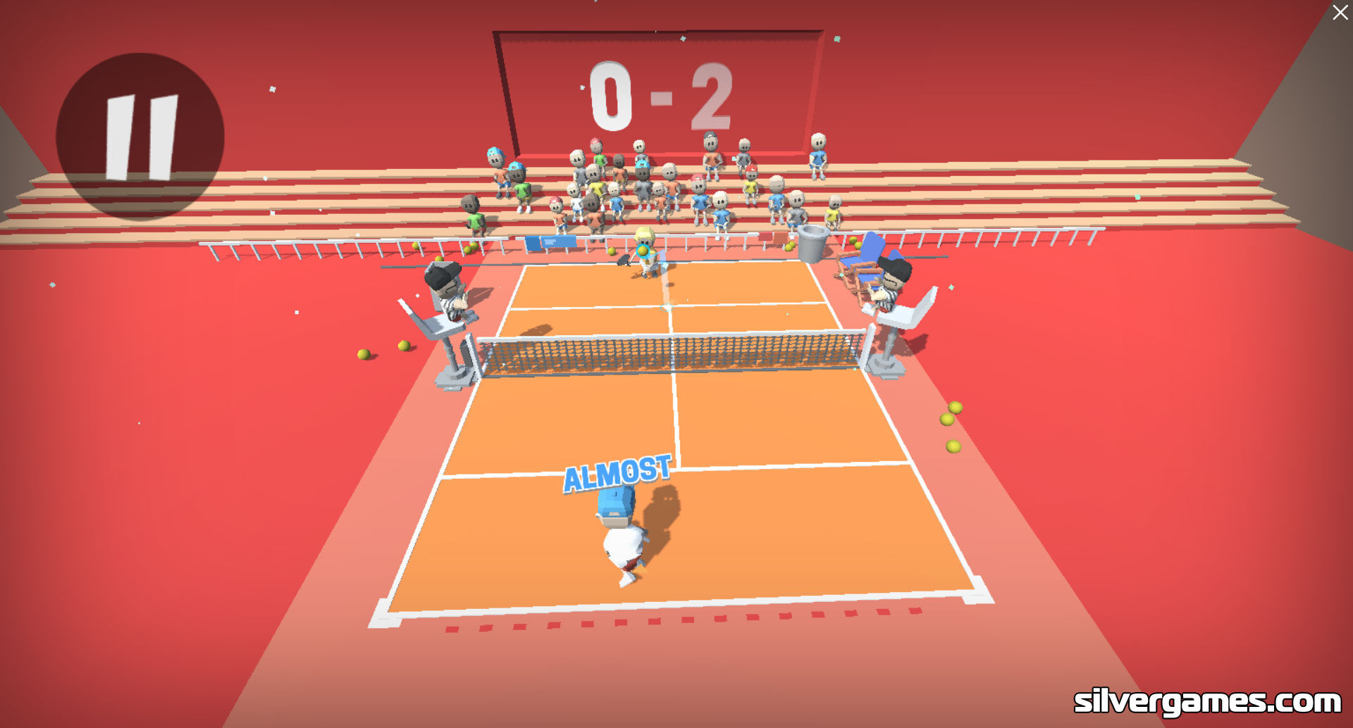 Sports Heads: Tennis Open - Play Online on SilverGames 🕹️