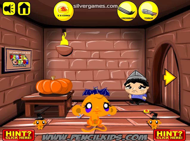 Jogo Monkey Go Happy: Halloween no Jogos 360