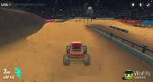 Гоночная арена на монстр-траках: Truck Race Gameplay