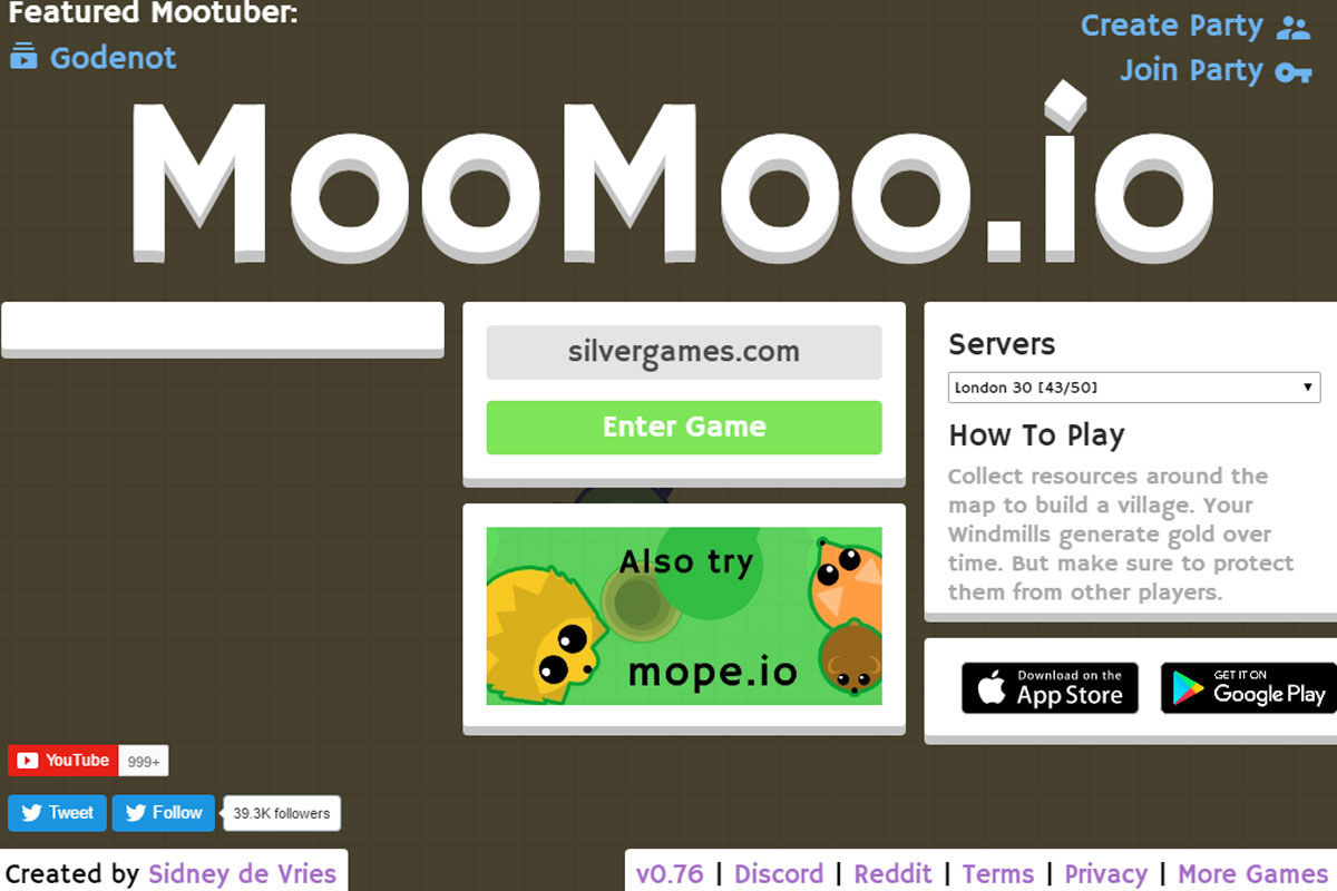 MooMoo.io 🕹️  For Free Online! 🐇