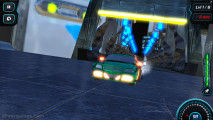 Moon City Stunt: Futuristic Green Car
