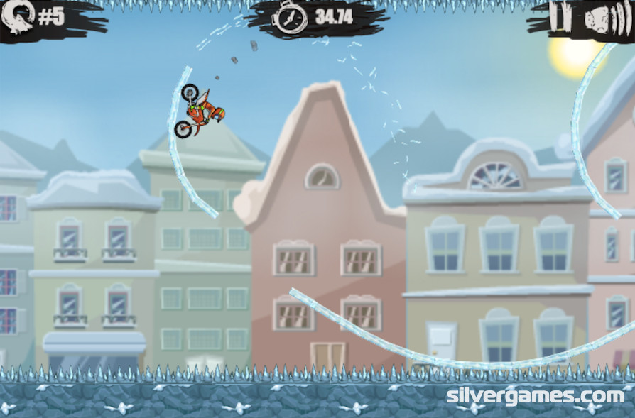 Moto X3M 4: Winter - Jogue Online em SilverGames 🕹️