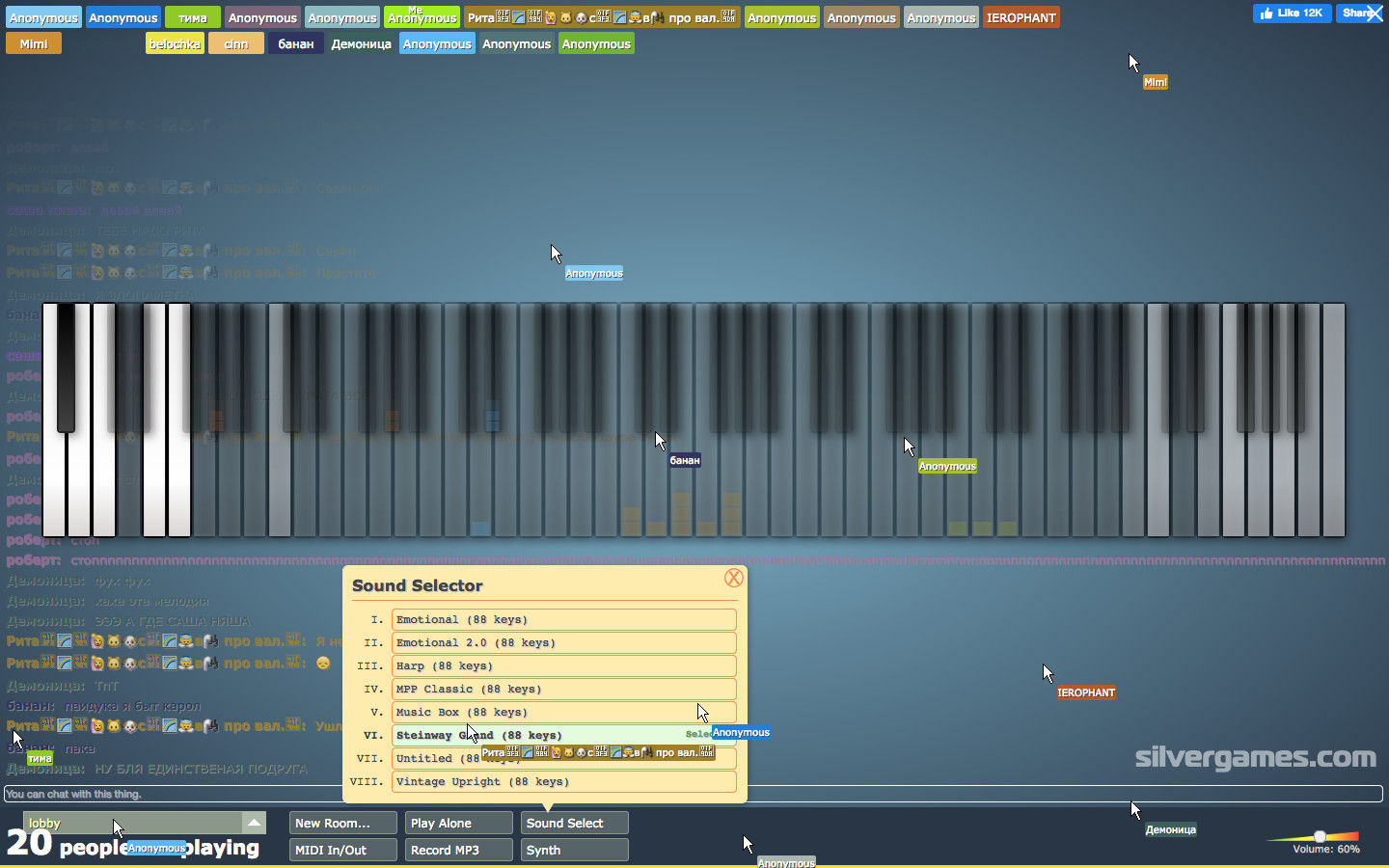 ☁multiplayer piano [online!] #games - TurboWarp