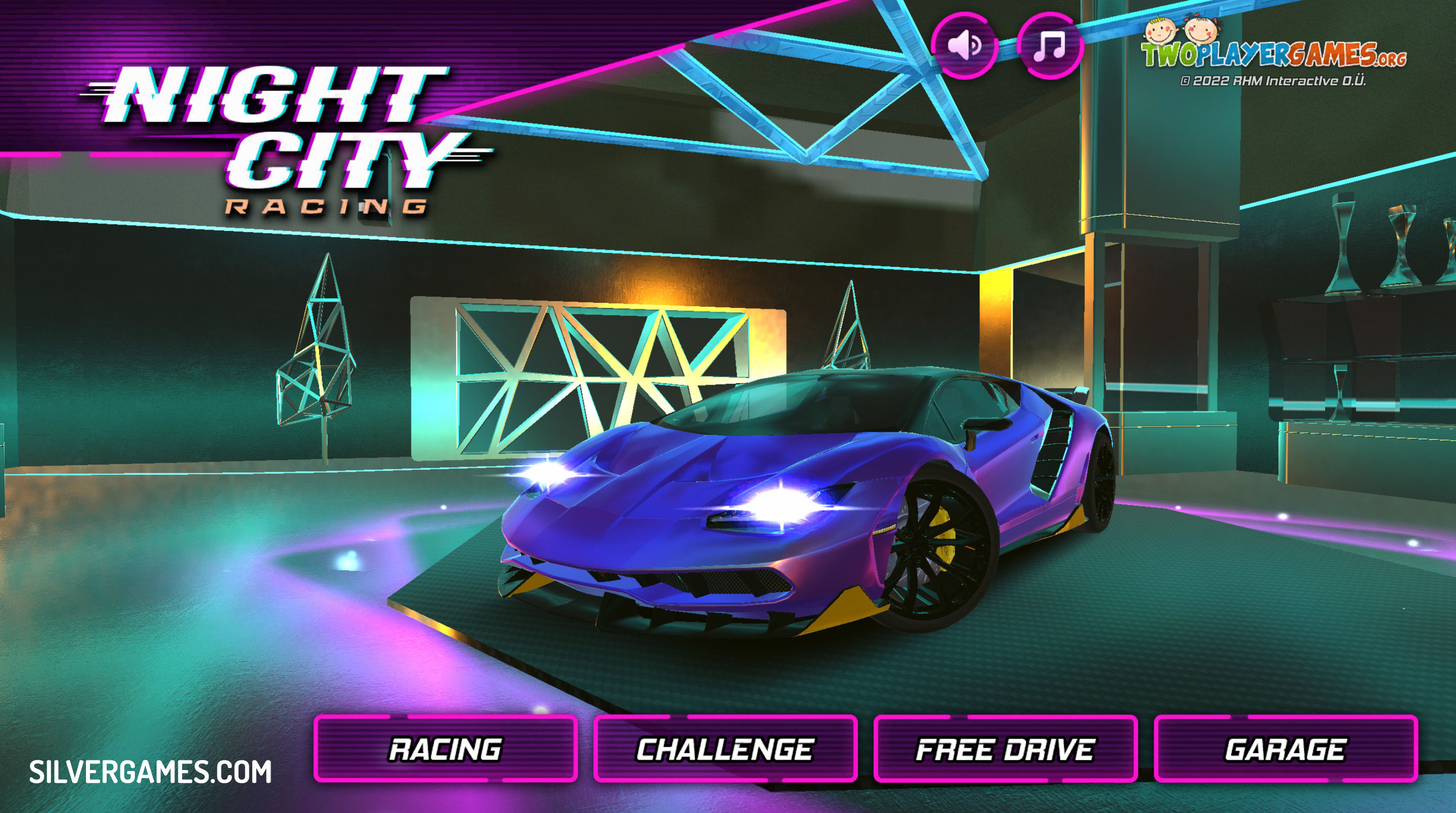 Night City Racing 🕹️ Two Player Games