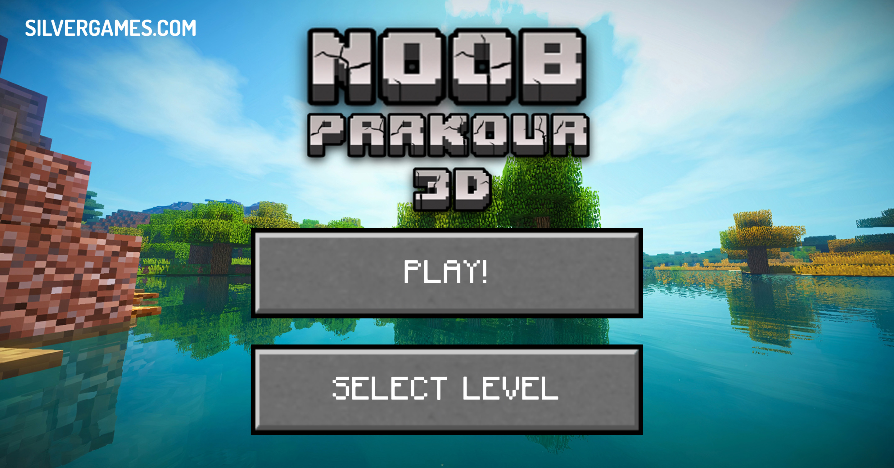 Noob Parkour 3D - Играйте Онлайн на SilverGames 🕹️