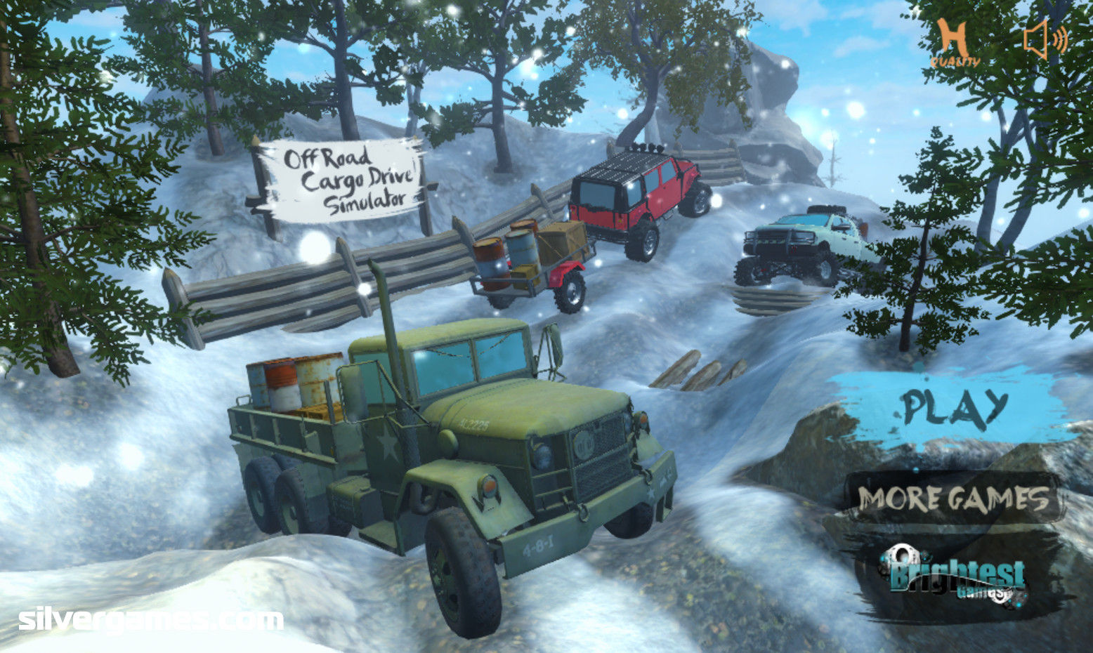 Despejo Off Road Snow Hill Jogos de simulador de condução de