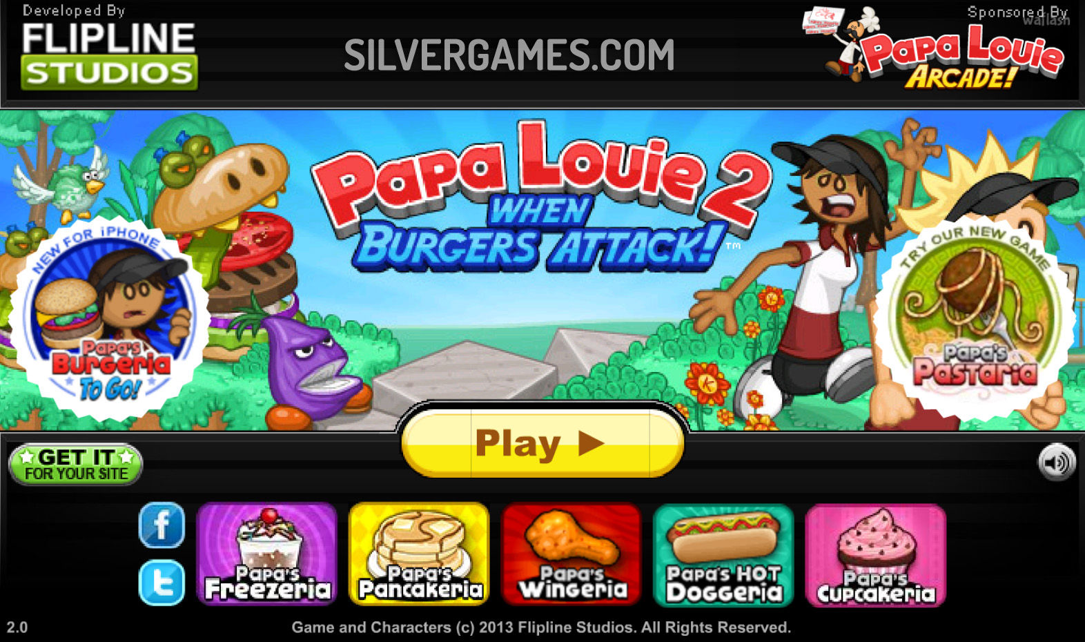 Papa Louie in different games
