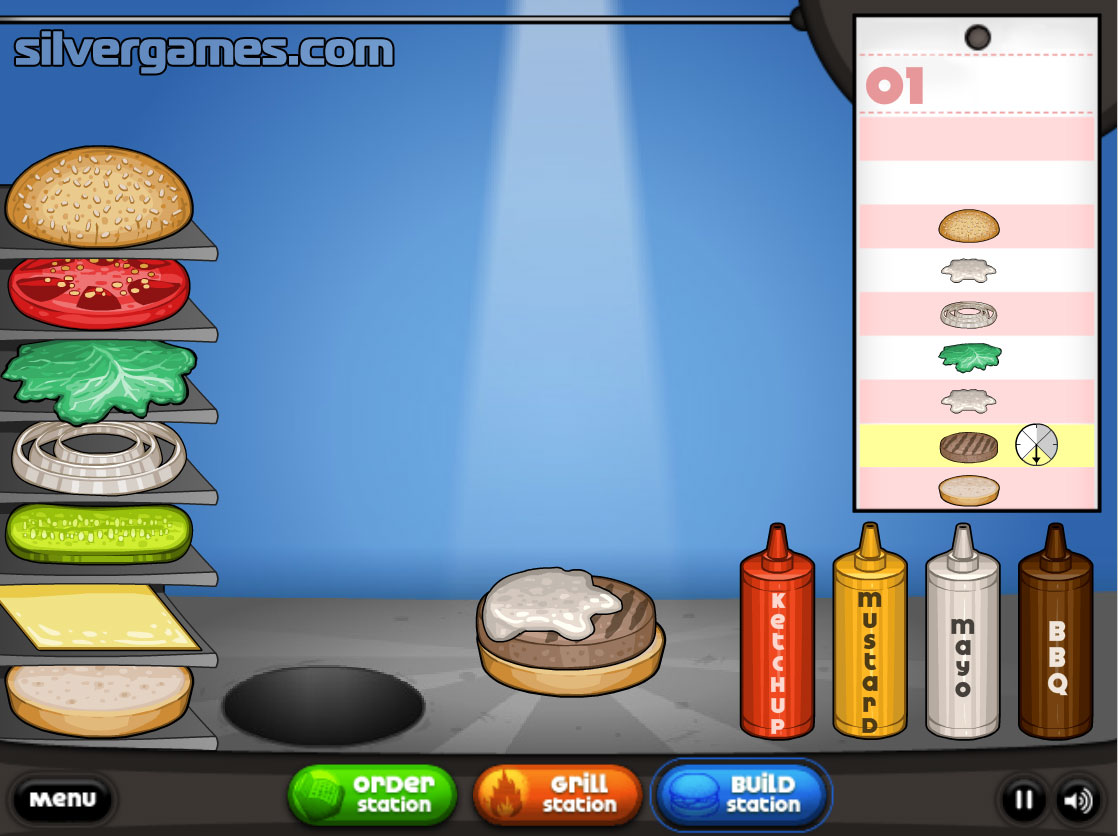 Papa's Burgeria - Cooking Games