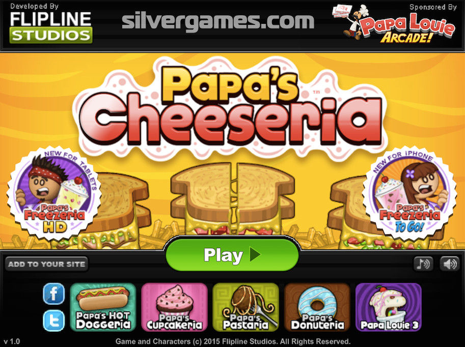 Papa's Cheeseria  Jogue Papa's Cheeseria no