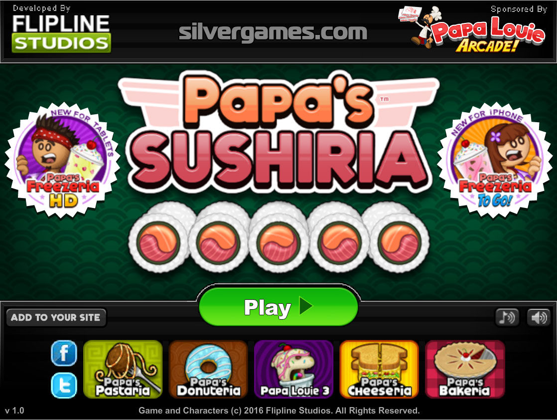 Papa's Sushiria - Play Online on SilverGames 🕹️