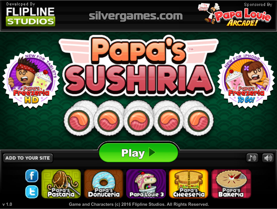 Papa's Sushiria - Play Online on SilverGames 🕹️