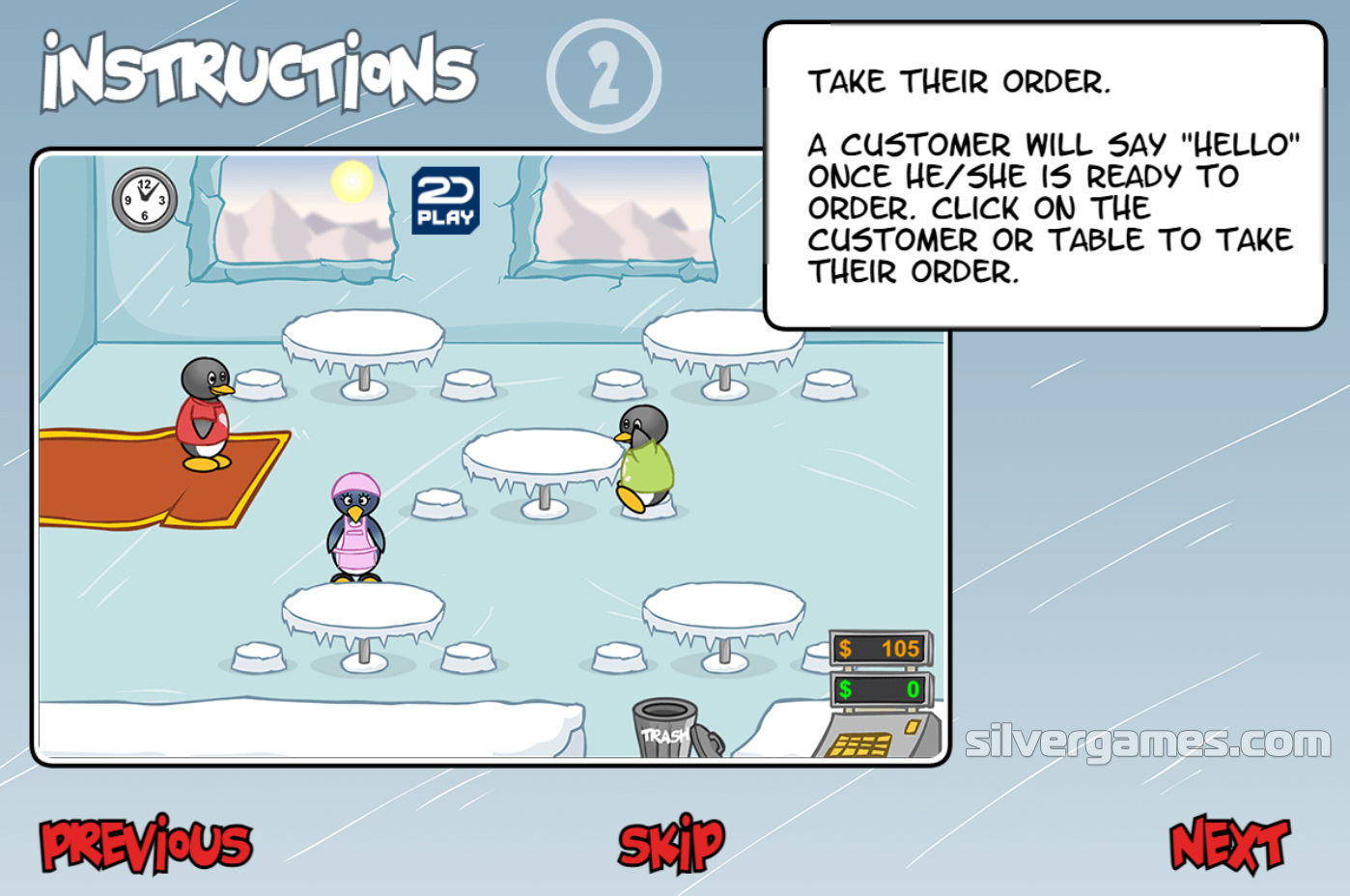 Penguin Cookshop - Jogue Online em SilverGames 🕹