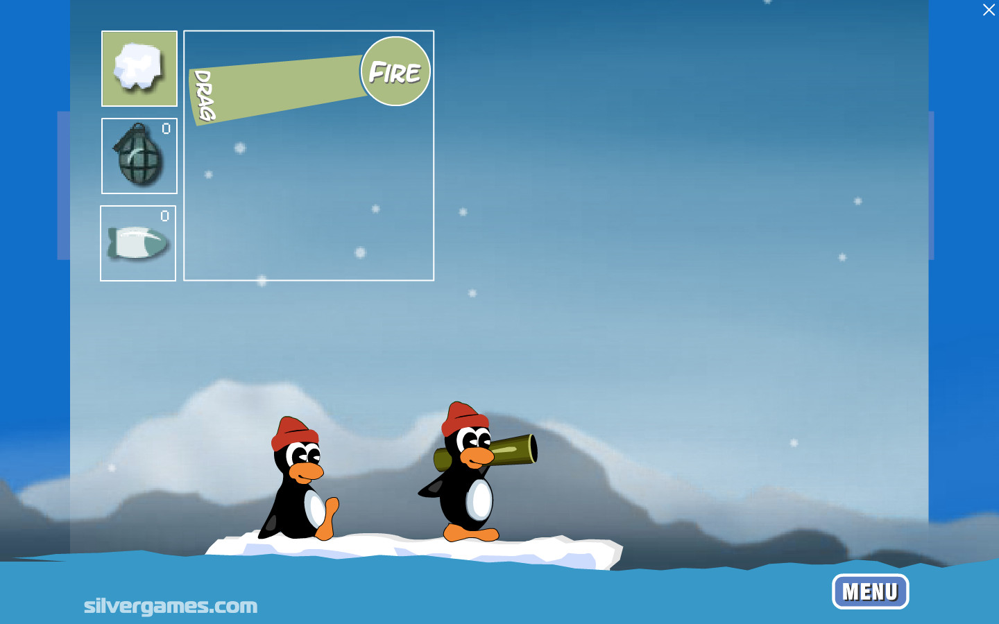 penguin shooting game