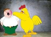 Peter Griffin Torture: Chicken Hitting Griffin